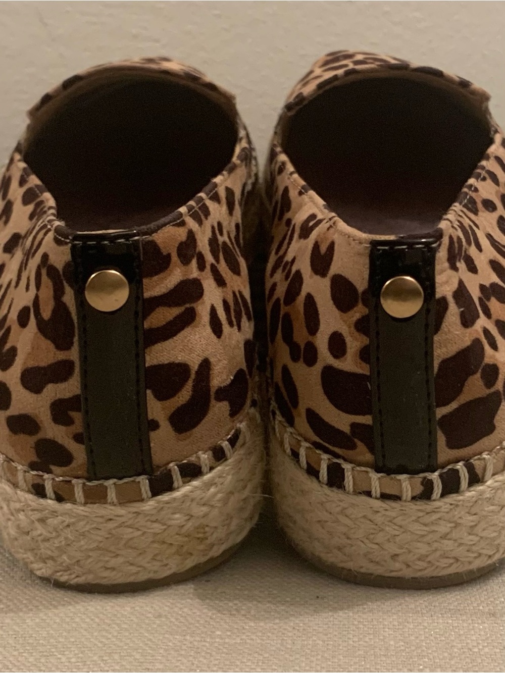 Dr Scholl's Be Energized Leopard Print Slip On Espadrilles • Sz. 6 1/2 - Picture 3 of 10